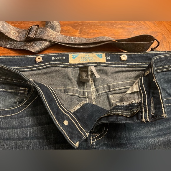 Stylish Boho & Blingy Removable Adjustable Strap “Made By Me”Crossbody Jean Bag! - Picture 9 of 16